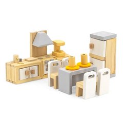 Дерев'яні меблі для ляльок  Кухня та їдальня Viga Toys PolarB (44038)