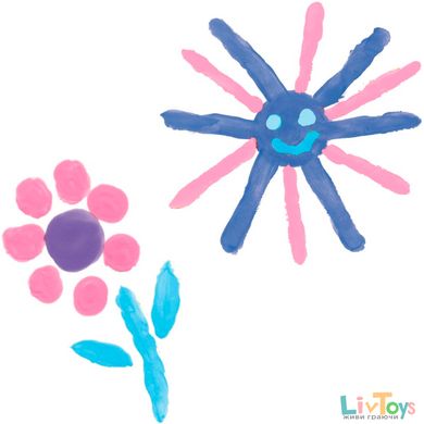 Пальчиковые краски серии "Эко" - ЮНЫЕ ХУДОЖНИЦЫ (4 цвета, в пластиковых баночках)