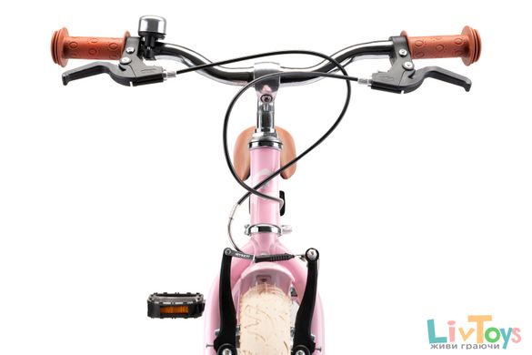 Дитячий велосипед для дівчинки Miqilong RM Рожевий 16" на 3-7 років