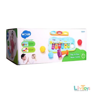 Музыкальная игрушка Hola Toys Ксилофон-стучалка с шариками (A856)