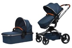Универсальная коляска 2в1 V-Baby Miqilong X159 синяя (X159-09)
