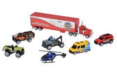 Набір машинок Same Toy Diecast Вантажівка з джипами 80956-6Ut