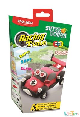 Маса для ліплення Paulinda Super Dough Racing time машинка червона PL-081161-4