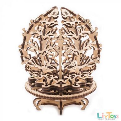 Деревянный механический 3D конструктор Ugears Механический цветок (70019)