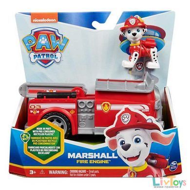 Игровой набор Paw Patrol Пожарный автомобиль с водителем Маршалом (SM16775/9917)