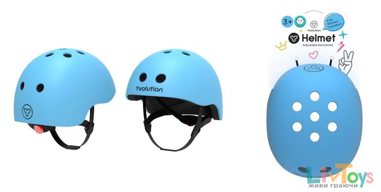 Защитный шлем детям Yvolution р.S голубой 44-52 см