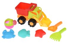 Набор для игры с песком Same Toy 7 ед. грузовик зеленая 987Ut-2