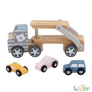 Дерев'яна іграшкова машинка Viga Toys PolarB Автовоз (44014)