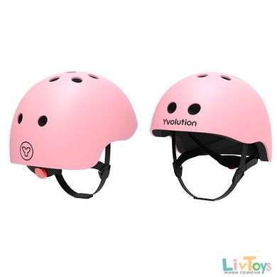 Защитный шлем для девочки Yvolution 2021 размер S Розовый 44-52 см