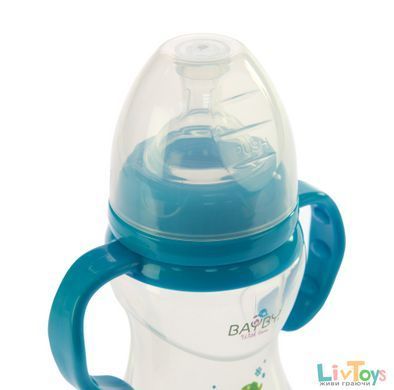 Бутылочка для кормления Bayby BFB6106 240мл 6м + синяя