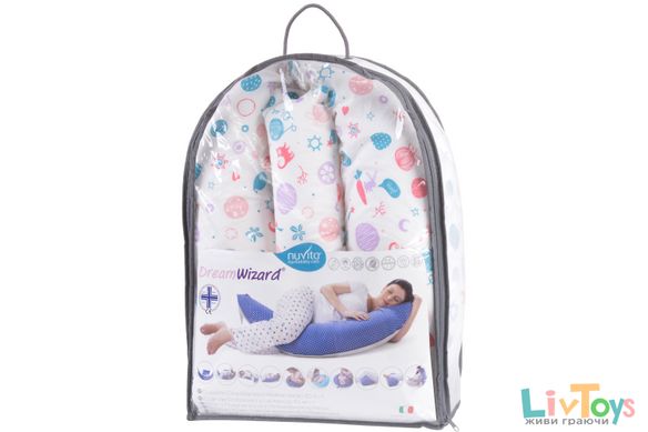 Подушка для вагітних і для годування Nuvita 10 в 1 DreamWizard Біла NV7100White