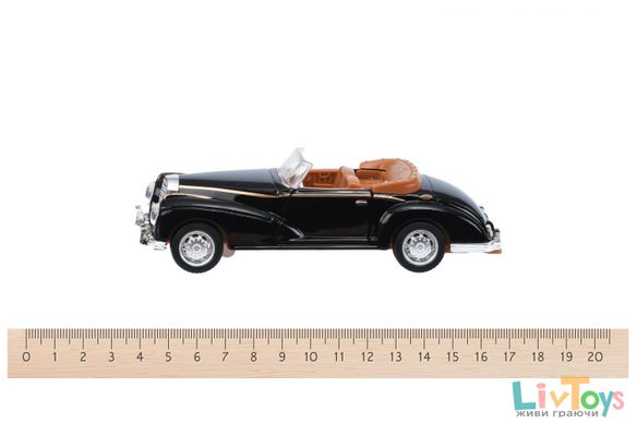 Автомобіль 1:36 Same Toy Vintage Car зі світлом і звуком чорний відкритий кабріолет 601-3Ut-4