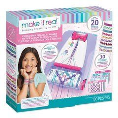 Набор для плетения браслетов со станком Make it Real Лучшие друзья 100 эл. (MR1457)
