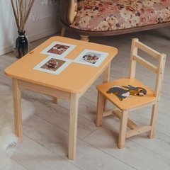 Детский стол и стул. Стол с ящиком и стульчик. Для учебы, рисования, игры