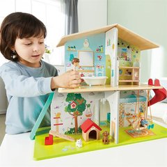 Ляльковий будинок з гіркою, меблями та аксесуарами Hape (E3411)