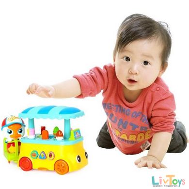 Музыкальная интерактивная игрушка  Утенок с мороженым Huile Toys (6101)