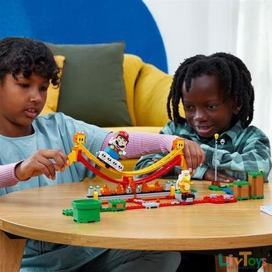 Конструктор LEGO Super Mario Поездка на лавовой волне дополнительный набор 218 деталей (71416)