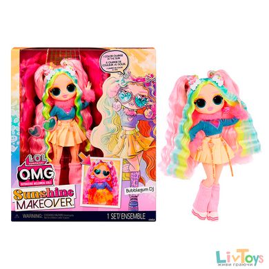 Кукла L.O.L. SURPRISE! серии "O.M.G. Sunshine Makeover" – DJ БАБЛГАМ