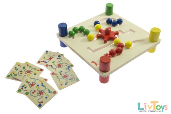 Развивающая игра goki Разноцветные шары 58913