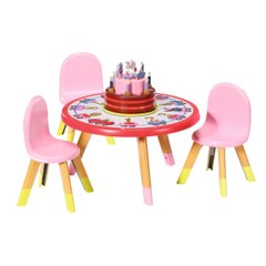 Набор мебели для куклы BABY BORN серии "День Рождения" - ВЕЧЕРИНКА С ТОРТОМ (стол, стулья, аксесс.)