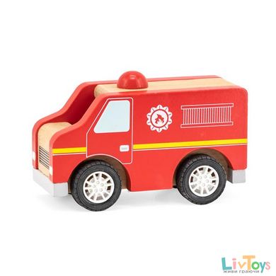 Дерев'яна машинка Viga Toys Пожежна (44512)