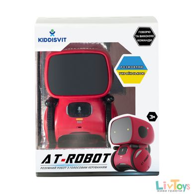Интерактивный робот с голосовым управлением – AT-ROBOT (красный, озвуч.укр.)