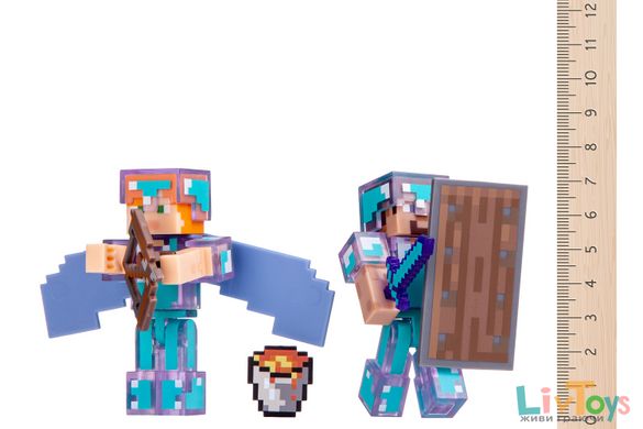 Колекційна фігурка Steve & Alex, набір 2 шт., Minecraft