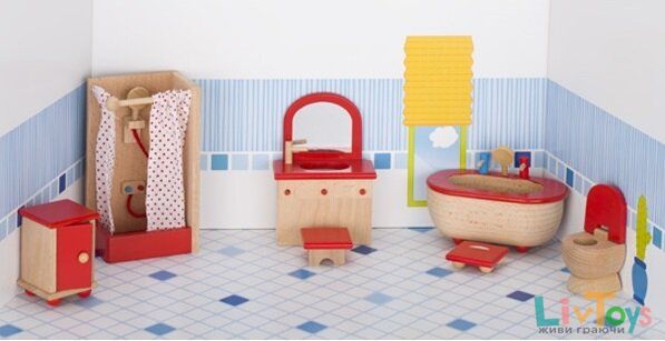 Набір для ляльок goki Меблі для ванної 51959G