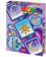 Набор для творчества Sequin Art SEASONS Космос, Солнце, Луна и звезды SA1511