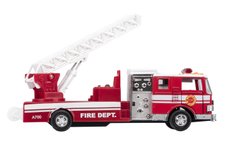 Машинка металлическая goki Пожарная машина лестница красная 12115G-2