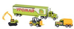 Набір машинок Same Toy Diecast Вантажівка з тракторами SQ80958-2Ut