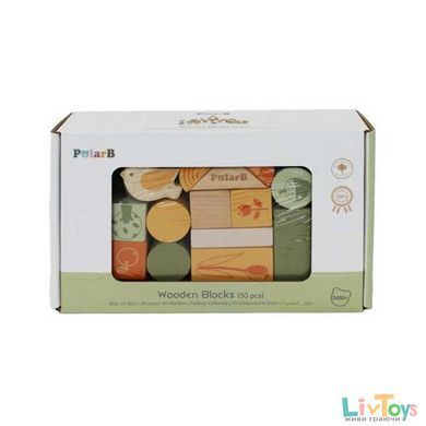 Кубики PolarB Зеленый лес 50 эл. (44230)