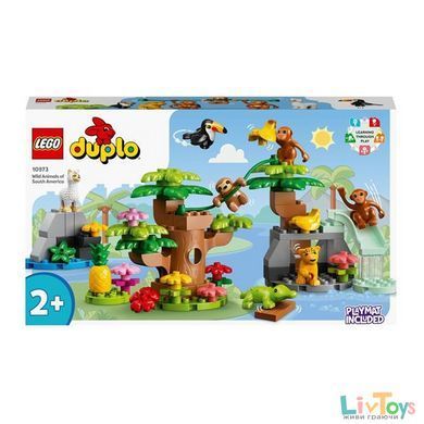 Конструктор LEGO DUPLO Animals Дикі тварини Південної Америки 71 деталь (10973)