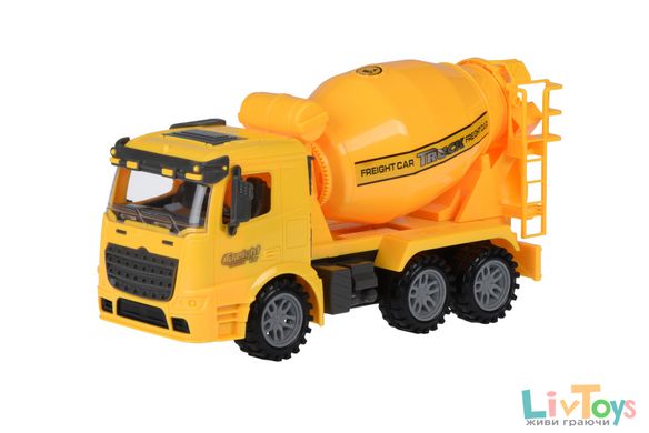 Машинка енерціонная Same Toy Truck Бетонозмішувач жовтий 98-612Ut-1
