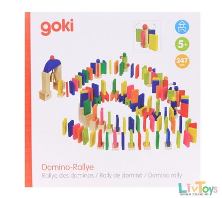 Настольная игра goki Разноцветное домино 58963