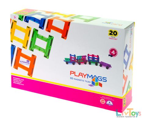 Конструктор Playmags магнитный набор 20 эл. PM155