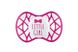 Пустышка ортодонтическая Nuvita NV7084 Air55 Cool 6m + "LITTLE GIRL" ярко-розовая