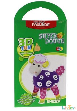 Масса для лепки Paulinda Super Dough 3D FUN Овца PL-081288