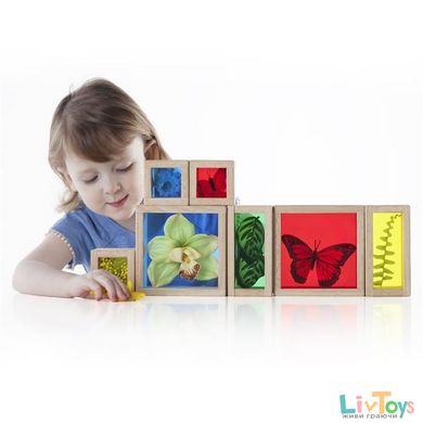 Игровой набор блоков Guidecraft Natural Play Сокровища в цветных ящиках (G3085)