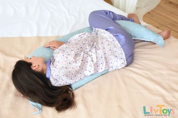 Подушка для вагітних і для годування Nuvita 10 в 1 DreamWizard Сіра NV7100Gray