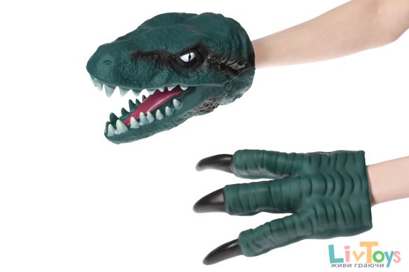Игровой набор Same Toy Dino Animal Gloves Toys зеленый AK68623Ut
