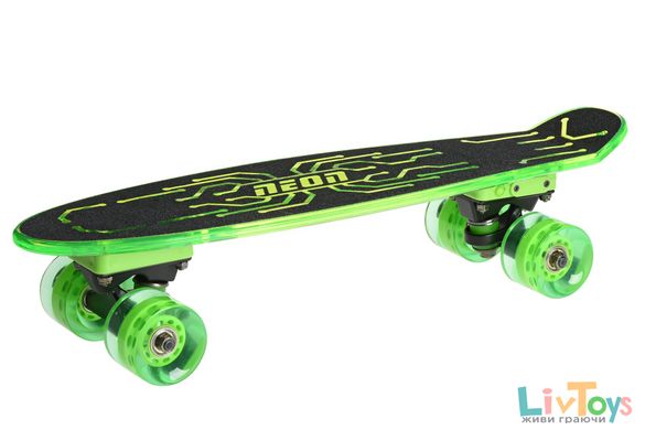 Скейтборд Neon Hype Зеленый N100789