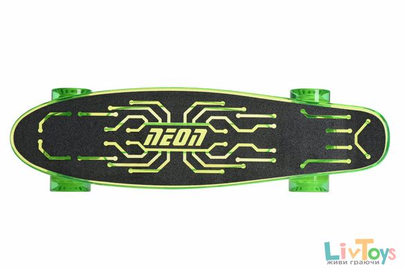 Скейтборд Neon Hype Зеленый N100789