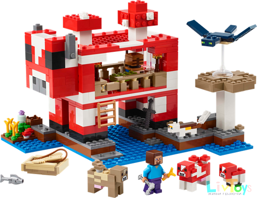Конструктор LEGO Minecraft Грибной дом 500 деталей (21270)