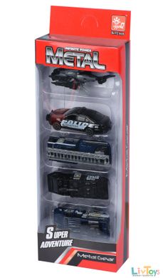Набор машинок Metal полиция Same Toy