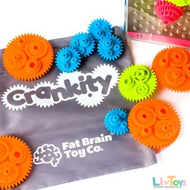 Гра-головоломка Fat Brain Toys Crankity Різнокольорові шестерні (FA140-1)