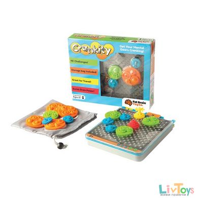 Головоломка Fat Brain Toys Crankity Разноцветные шестерни (FA140-1)