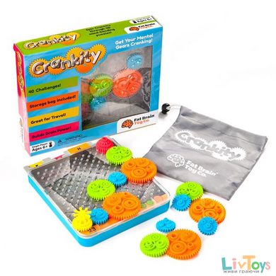 Головоломка Fat Brain Toys Crankity Разноцветные шестерни (FA140-1)