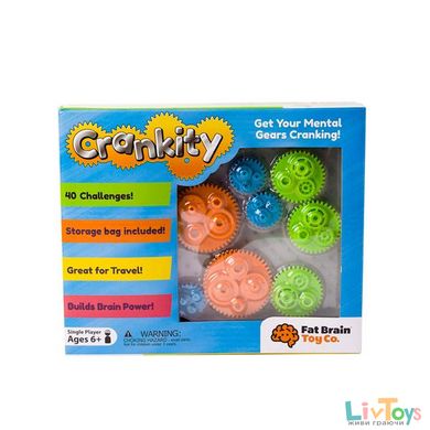 Головоломка Fat Brain Toys Crankity Разноцветные шестерни (FA140-1)