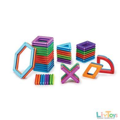 Магнитный конструктор Guidecraft PowerClix Frames, 48 деталей (G9200)